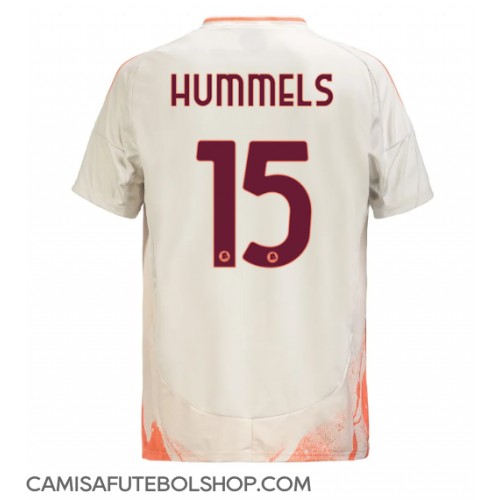 Camisa de time de futebol AS Roma Mats Hummels #15 Replicas 2º Equipamento 2024-25 Manga Curta